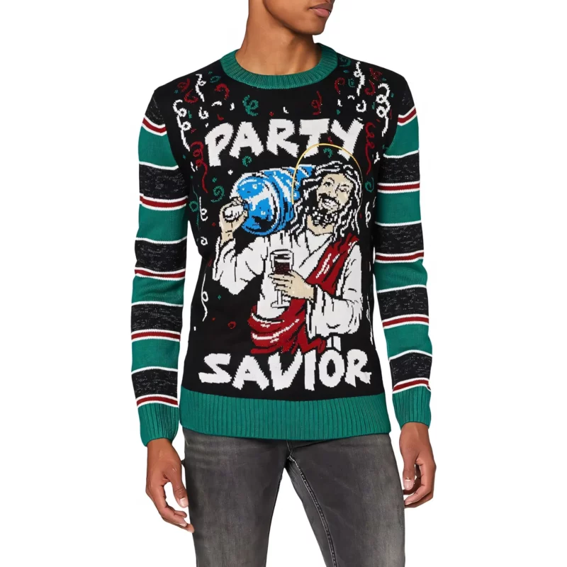 Urban Classics Savior Christmas Sweater Mixte