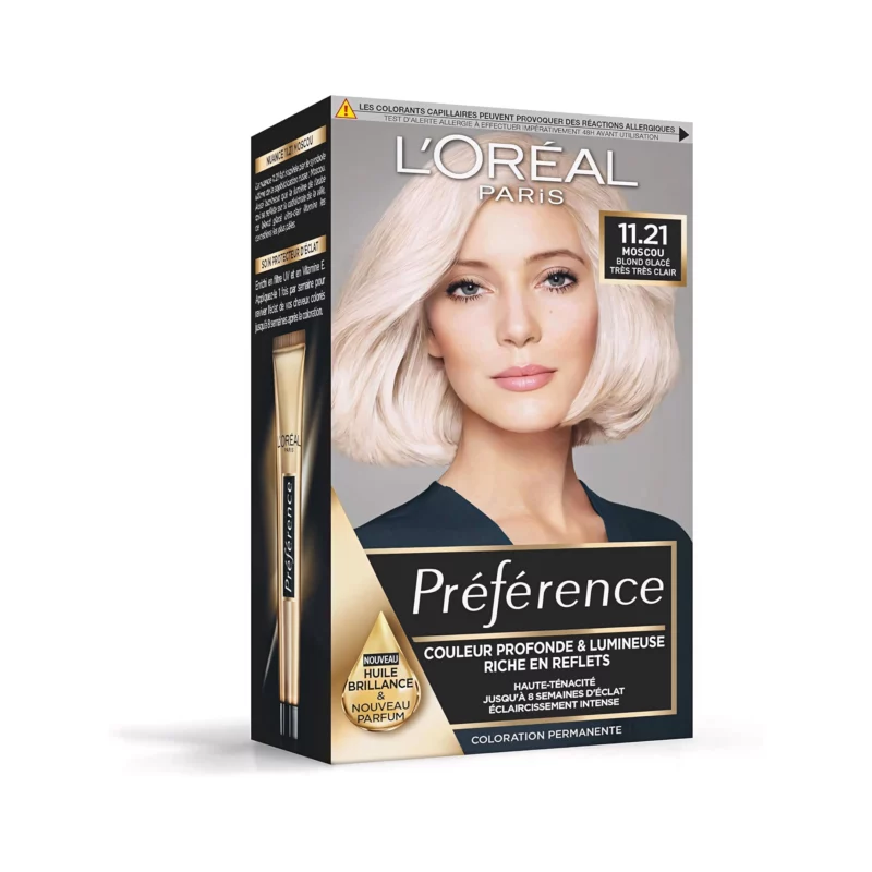 L’Oréal Paris Préférence Coloration Permanente Cheveux, Blond Glacé Très Très Clair
