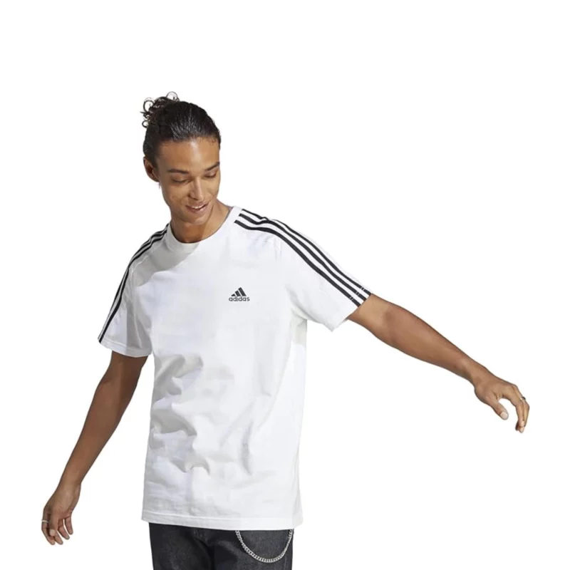 Adidas Essentials Single Jersey 3-Stripes T-Shirt à Manches Courtes Homme (Lot de 1)