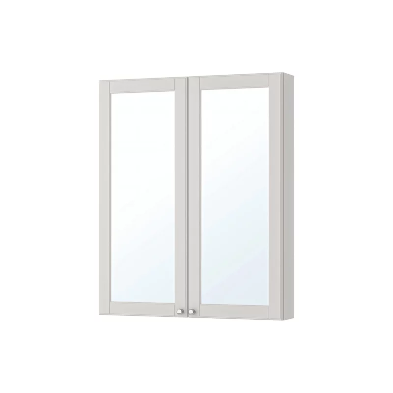 Ikea GODMORGON Armoire à miroir avec 2 portes, 80 x 14 x 96 cm, gris clair