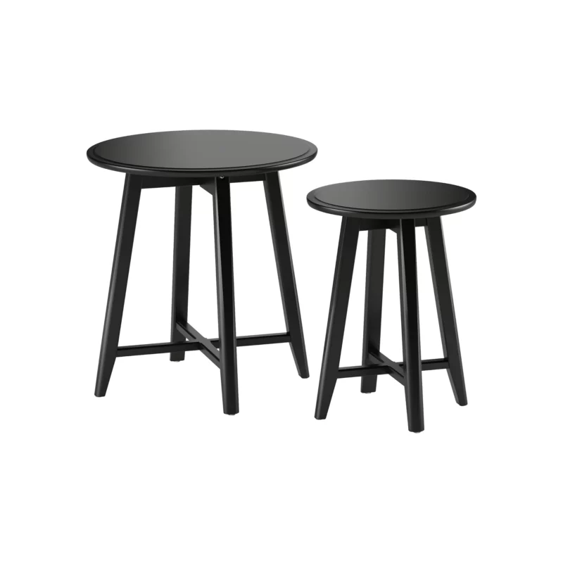 Ikea Kragsta Lot de 2 tables gigognes Noir